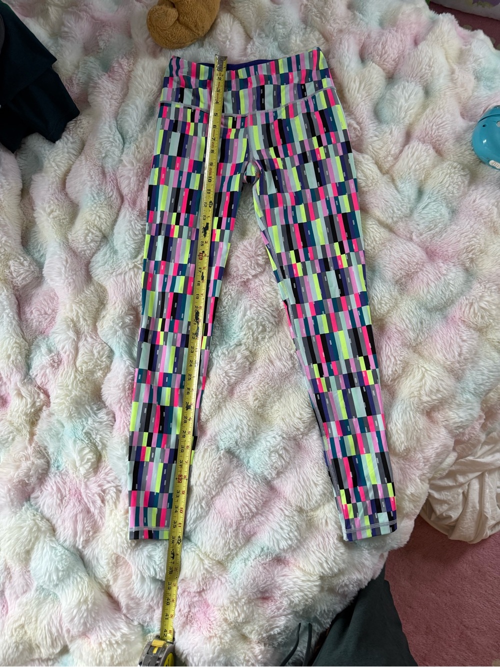 Victoria’s Secret VSX Sport Knockout Tight Leggings Colorblock Print Small
